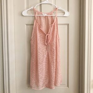Blush pink tank- sheer